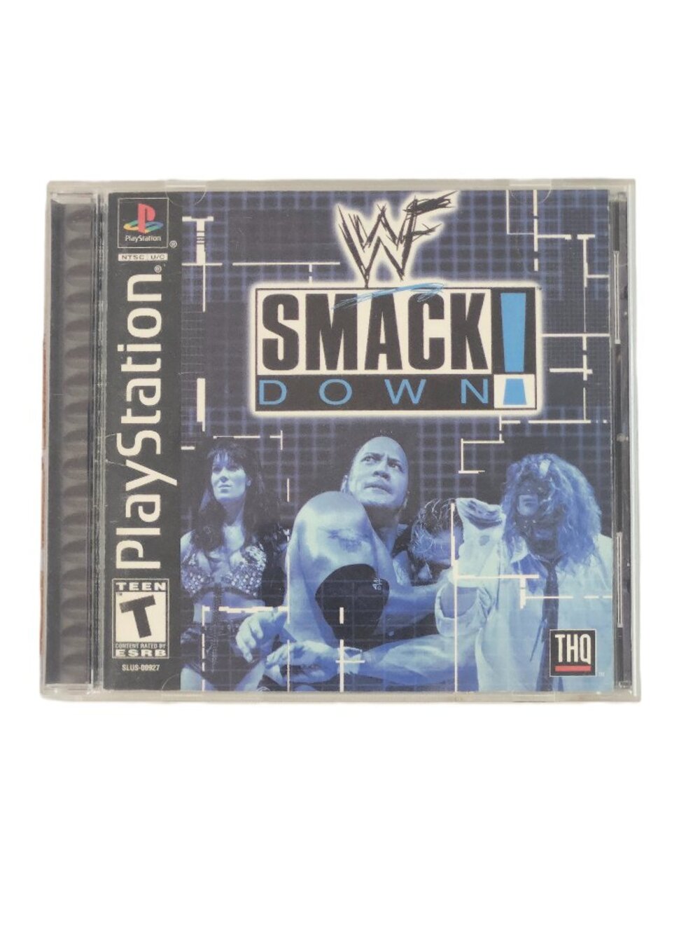 WWF SmackDown! PS1 PlayStation 1 Black Label CIB Manual THQ